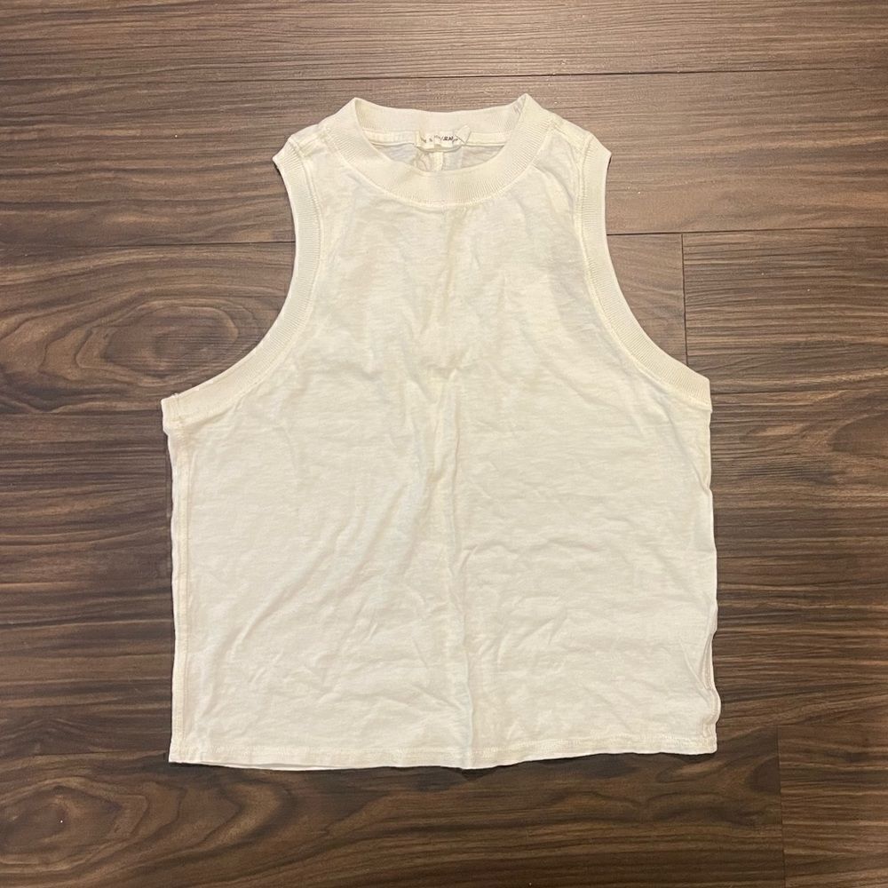 Rag & Bone / JEAN High Neck Tank Top in Ivory Size XS!